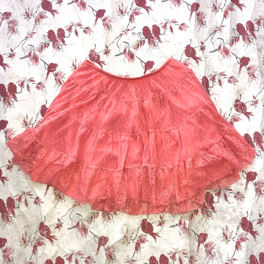 Free People Elastic Waist Tule Skirt